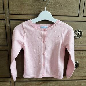Jacadi Light Pink Cardigan Button Down Sweater 4A